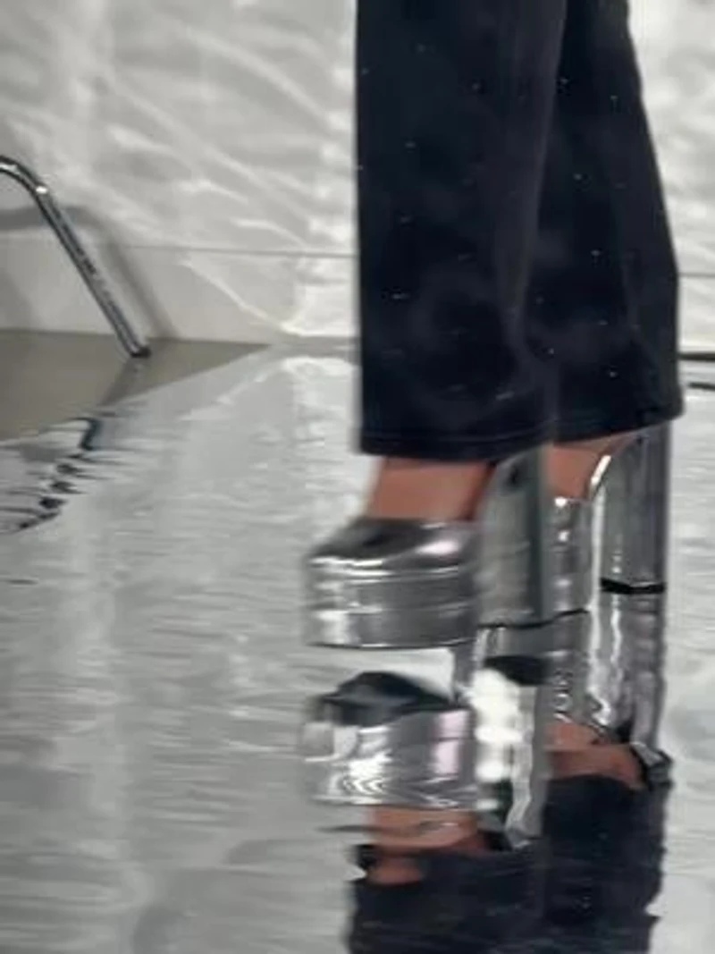 Chaussures plateformes à talons blocs A.C.W.