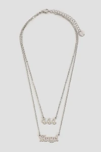 Ardene 444 Angel Necklace in Silver