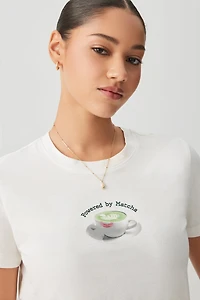 Ardene Classic Graphic T-Shirt in White | Size | Cotton | Eco-Conscious