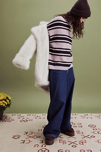 Jean décontracté à jambe large