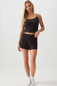 Ardene Printed Pointelle PJ Set in | Size | Cotton | Eco-Conscious