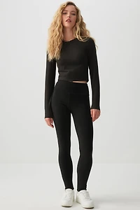 Ardene Fleece Lined Leggings in | Size | Polyester/Elastane | Fleece-Lined