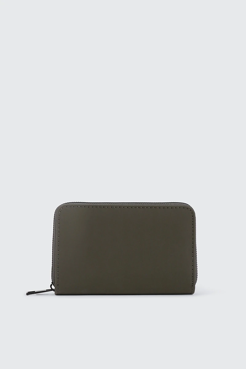 Ardene Accordion Wallet in Dark Green | 100% Recycled Polyester | Eco-Conscious
