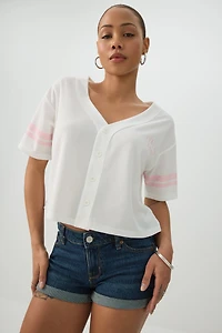 T-shirt de baseball en maille