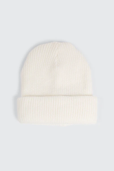 Ardene Chunky Knit Beanie in White | 100% Acrylic