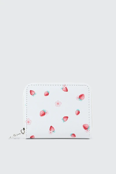 Ardene Kids Zip Mini Wallet in White