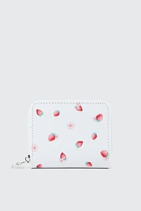 Ardene Kids Zip Mini Wallet in White