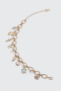 Chaîne de cheville sur le thème de la mer