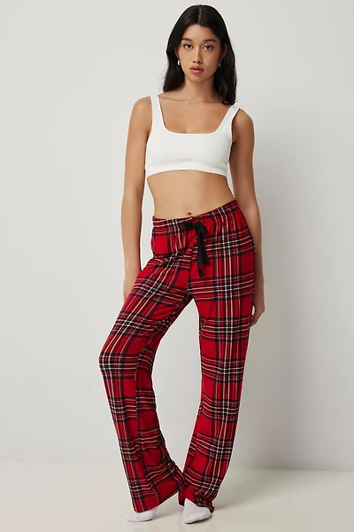 Ardene Flared PJ Pants | Size XS | Polyester/Elastane | Eco-Conscious