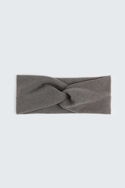Ardene Super Soft Twist Headwrap in Grey | Polyester