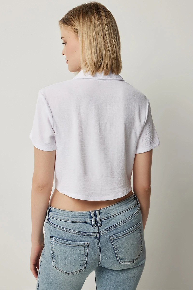 Chemise à manches courtes légère et décontractée