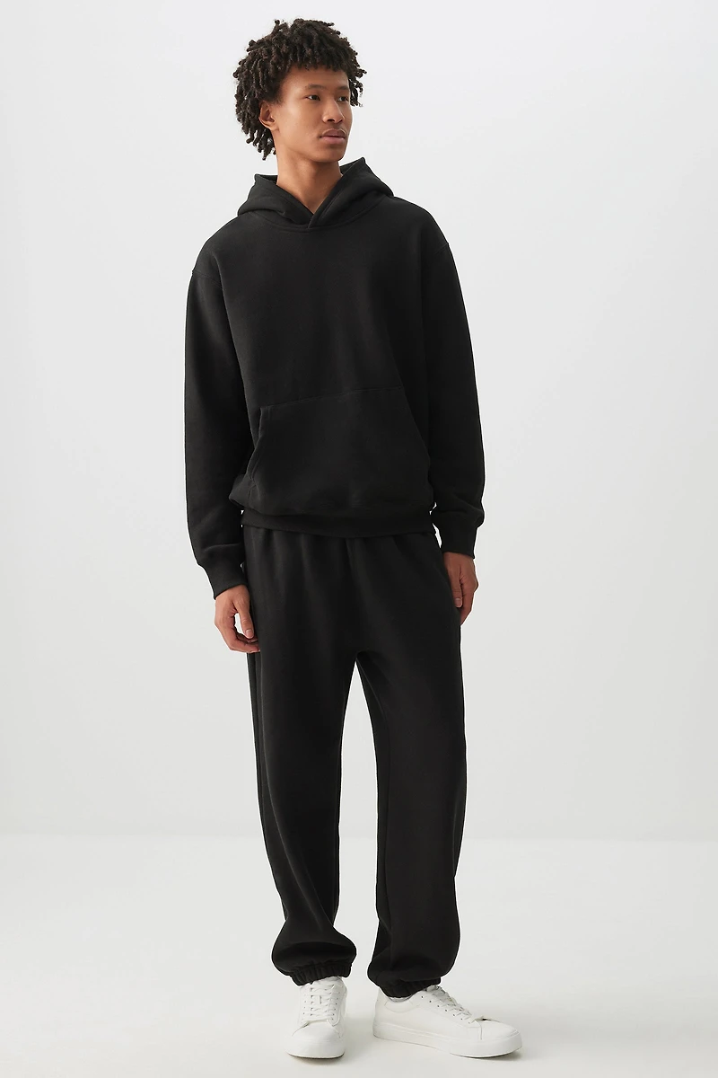 Ardene Man Sweatpants with Back Pocket For Men in Black | Size | Polyester/Cotton | Fleece-Lined