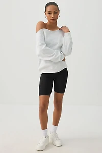 Ardene Basic Super Soft Biker Shorts in Black | Size | Polyester/Elastane | Eco-Conscious