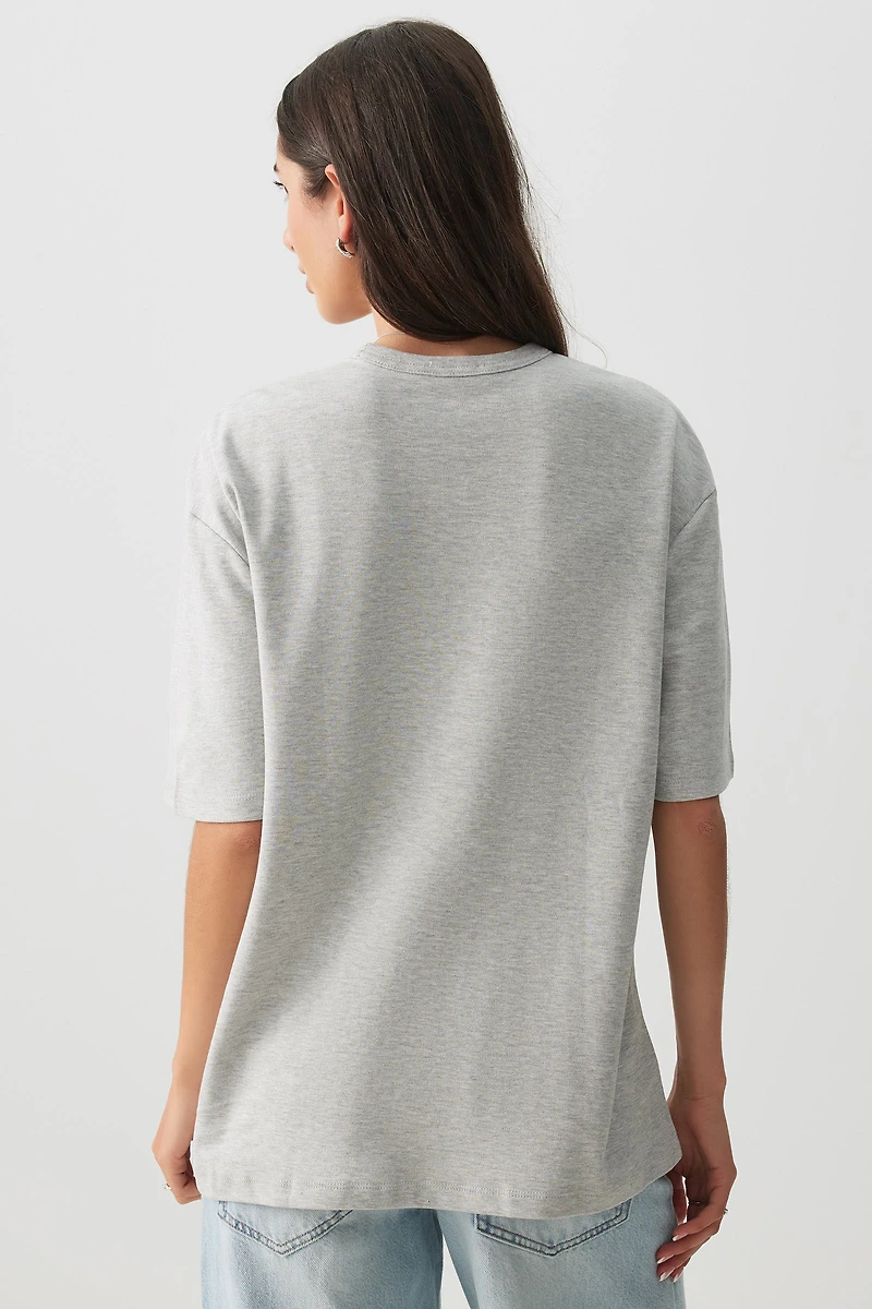 T-shirt à col rond uni