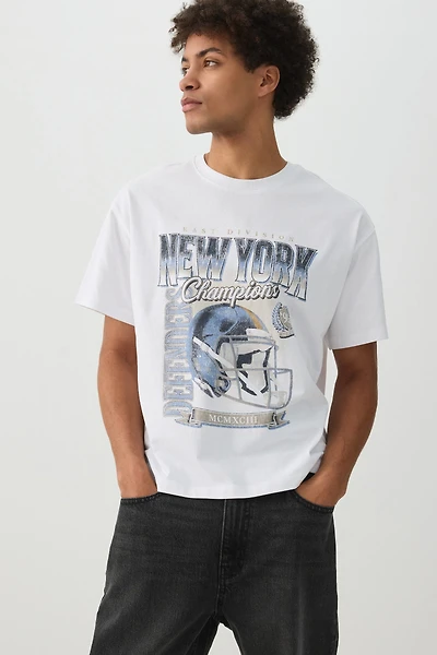 T-shirt coupe carré Champions