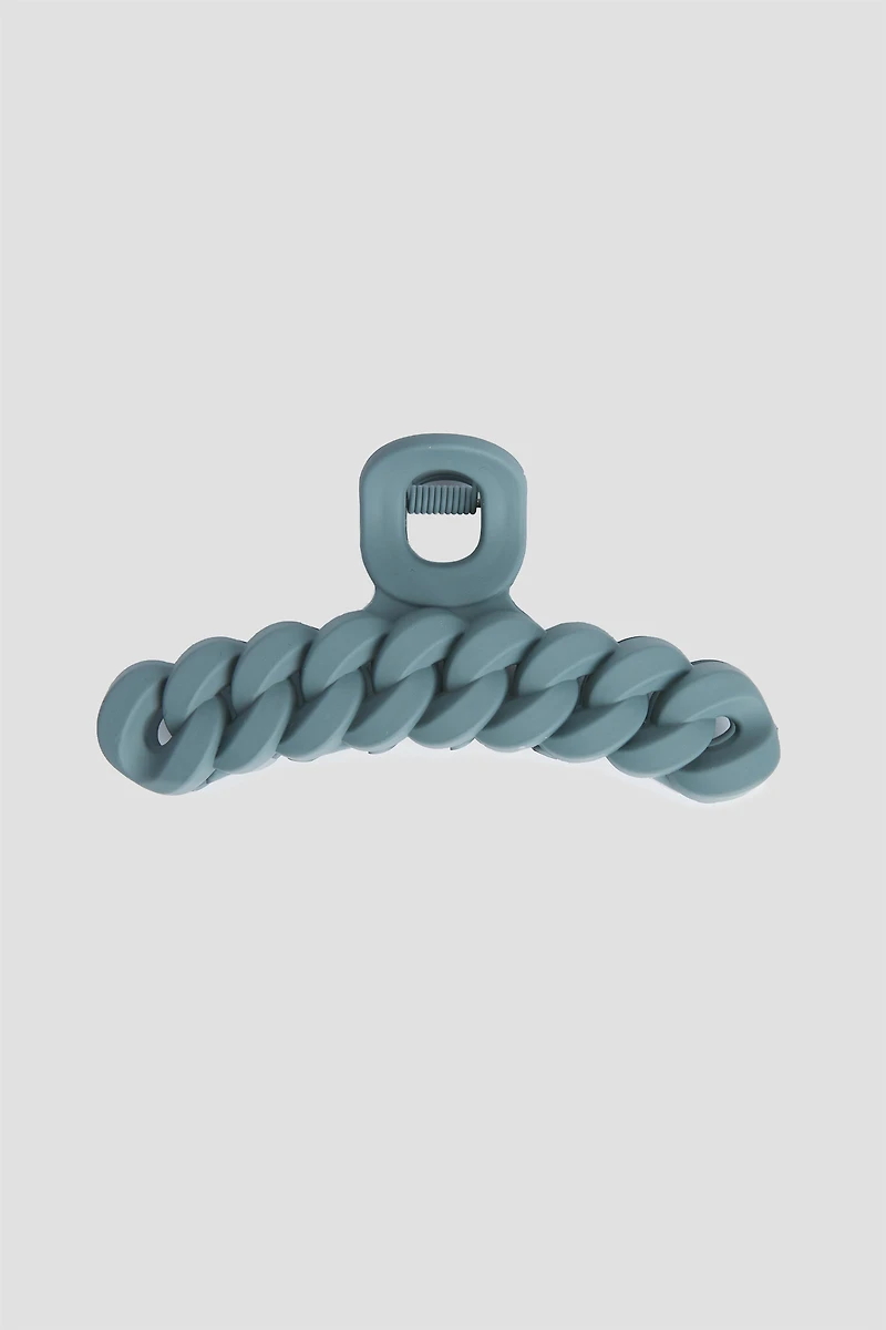 Ardene Chain Like Hair Claw in Dark Blue