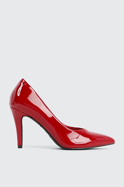 Ardene Classic Pumps in Red | Size | Eco-Conscious