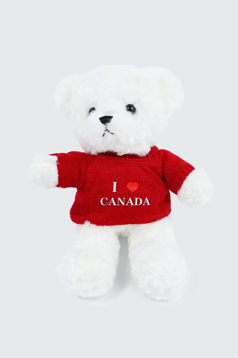 Ardene Canada Teddy Bear in White | Polyester
