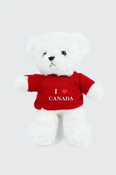 Ardene Canada Teddy Bear in White | Polyester