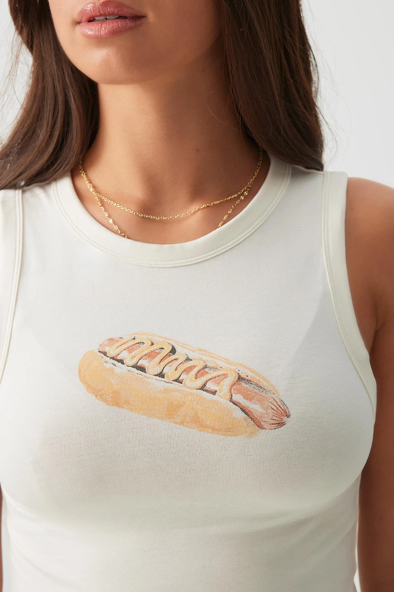 Camisole courte graphique