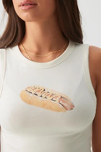 Camisole courte graphique