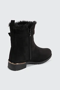 Bottillons doublés en fausse fourrure