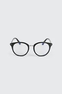 Ardene Blue Light Blocking Round Glasses in Black