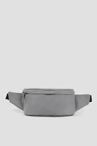 Ardene Two-Compartment Fanny Pack in Grey | Polyester | Eco-Conscious