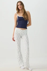 Camisole de pyjama côtelée