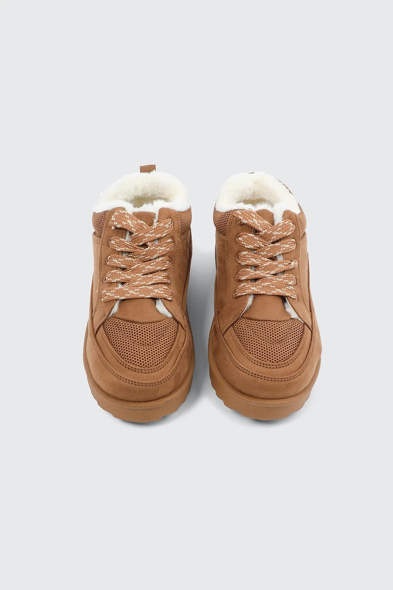 Espadrilles doublées en fausse fourrure