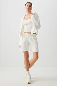 Ardene Scuba Fabric 8" Sweatshorts in | Size | Polyester/Elastane/Viscose | Eco-Conscious