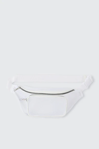 Ardene Nylon Fanny Pack in White | 100% Recycled Polyester | Eco-Conscious