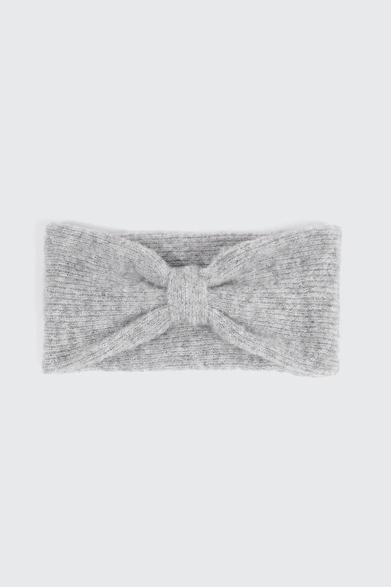 Ardene Knotted Headband in Grey | Polyester/Nylon/Elastane