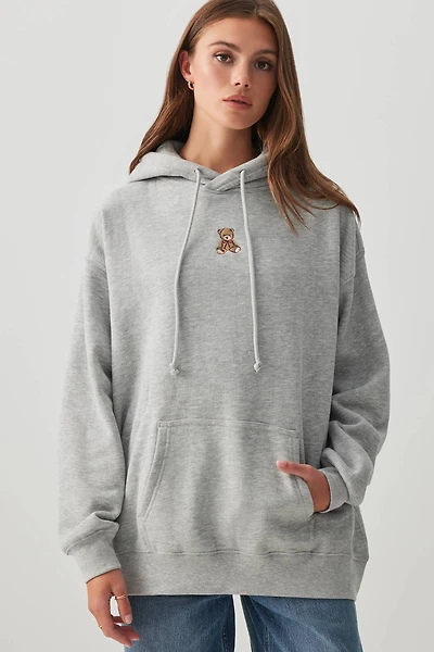 Ardene Graphic Oversized Hoodie in | Size | Polyester/Cotton | Fleece-Lined | Eco-Conscious