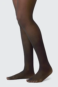 Ardene Sheer Tights with Control Top in | Size | Nylon/Spandex
