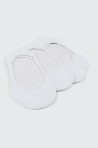 Ardene 4-Pack Bamboo Rayon Shoe Liners in White | Polyester/Rayon/Spandex | Eco-Conscious