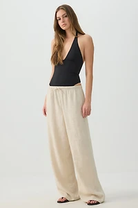 Justaucorps licou en tissu contour