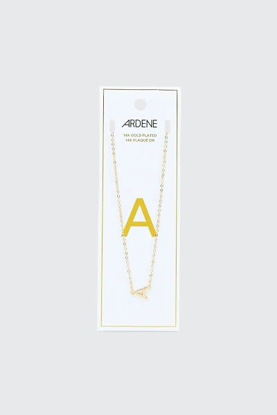 Ardene 14K Gold Plated Initial A Necklace