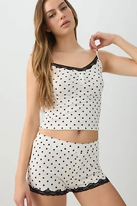 Ensemble pyjama camisole et microshort très doux