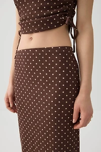 Jupe maxi en tricot textur