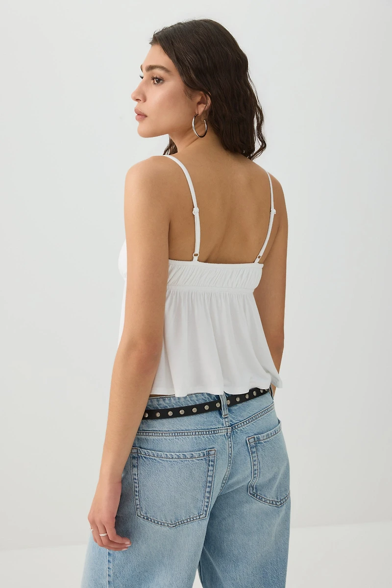 Haut de style nuisette à nouer