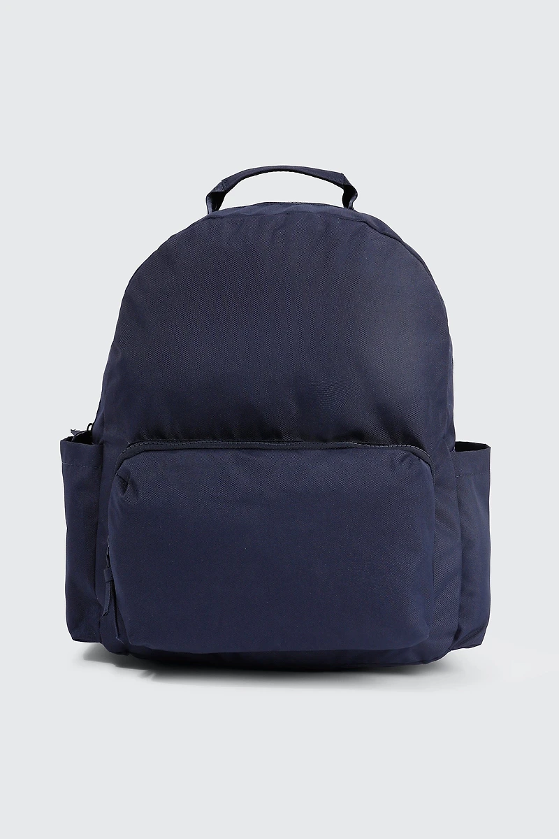 Ardene Canvas Backpack in Dark Blue | 100% Recycled Polyester | Eco-Conscious