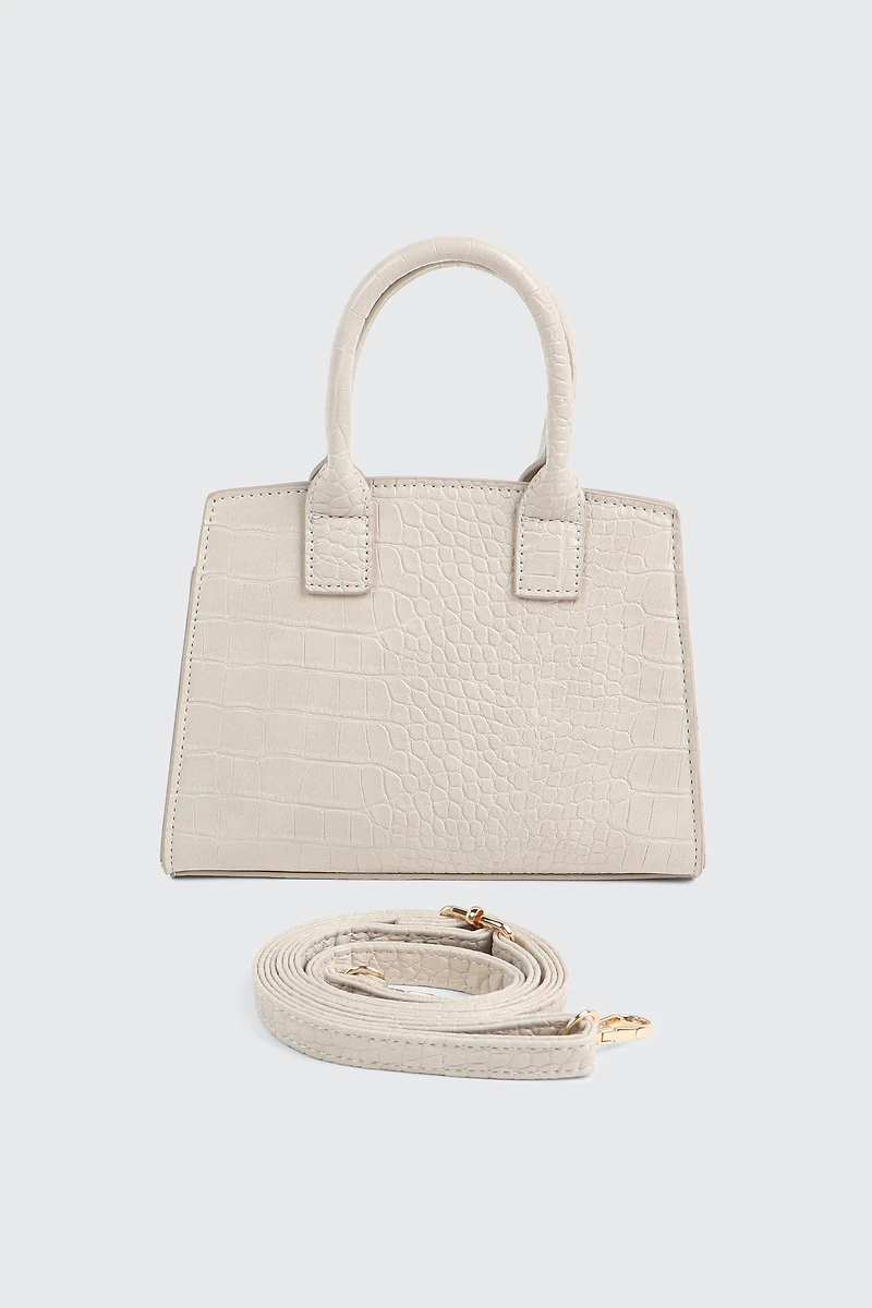 Sac fourre-tout embossé croco