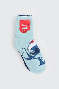 2 paires de chaussettes pelucheuses Stitch