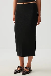 Jupe crayon à fente arrière très douce