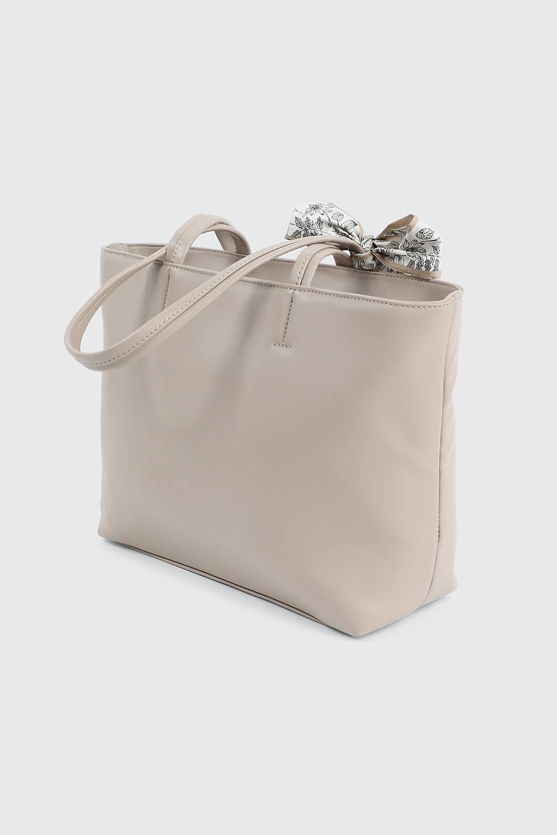 Grand sac fourre-tout avec foulard