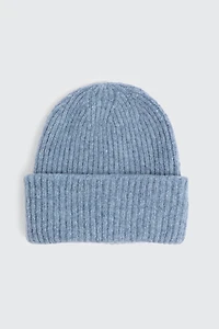 Ardene Chunky Knit Beanie in Medium Blue | Polyester/Nylon/Elastane