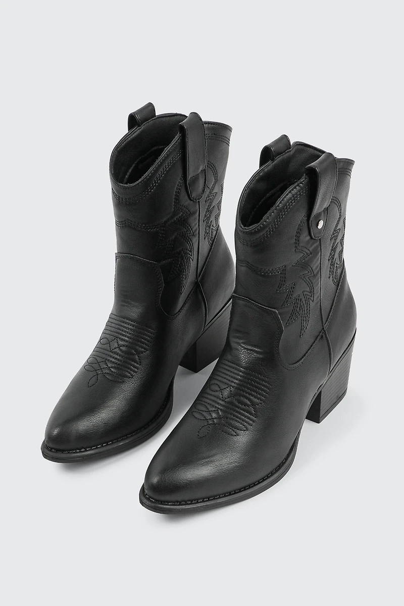 Bottes de cowboy effet usé