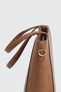 Grand sac fourre-tout en faux cuir