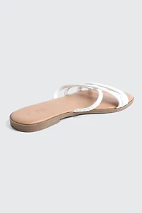 Sandales à brides tressées